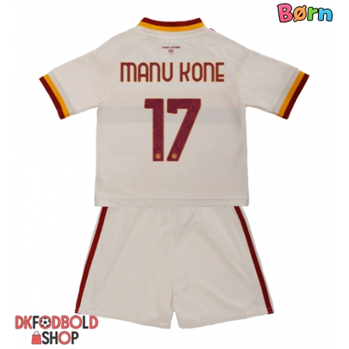 AS Roma Manu Kone #17 Udebanesæt Børn 2026-27 Kort ærmer (+ korte bukser)